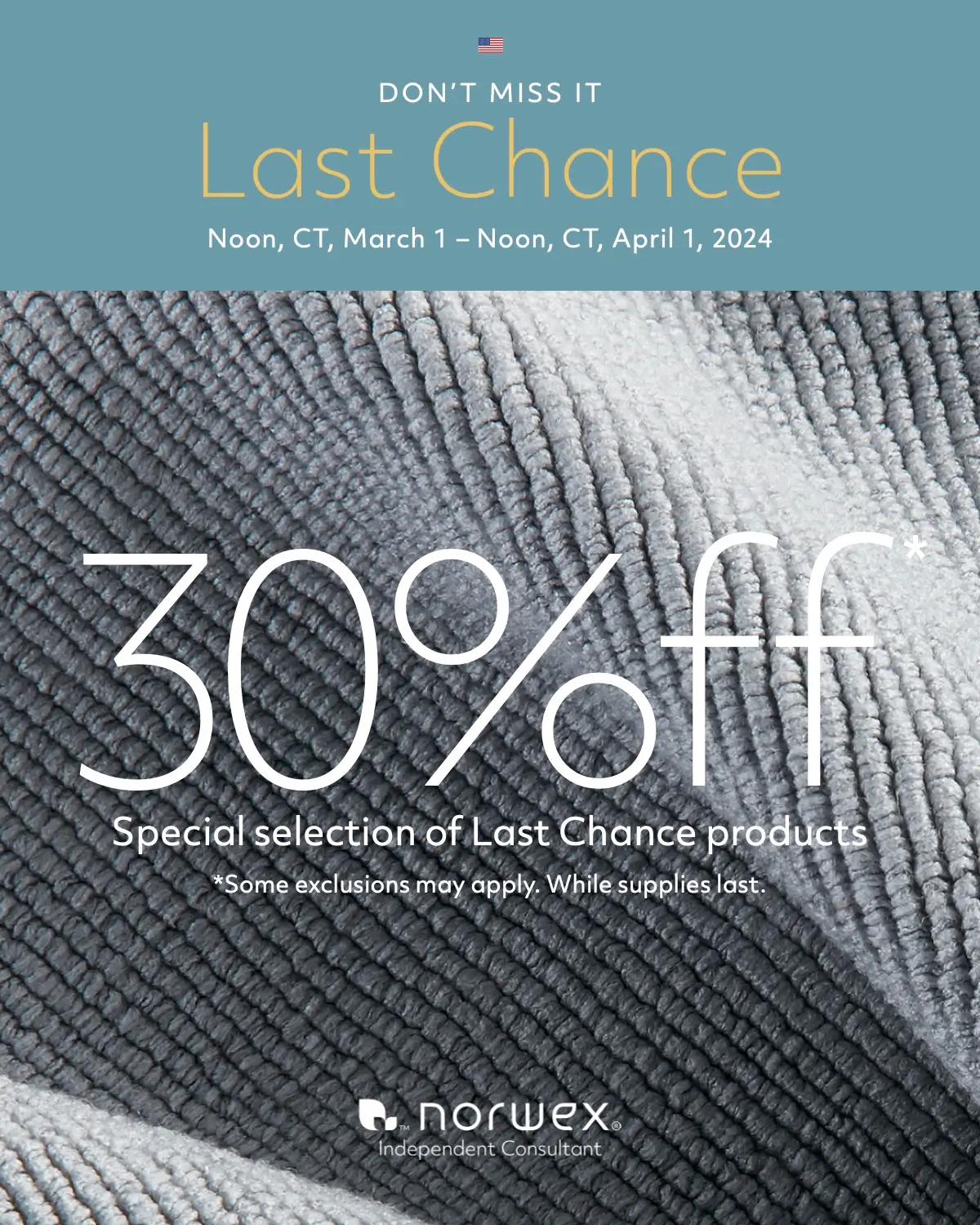 Norwex Last Chance Sale 30% Off | March 2024