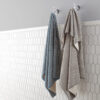 Norwex Bath Towel Graphite Graphite/Vanilla Stripes