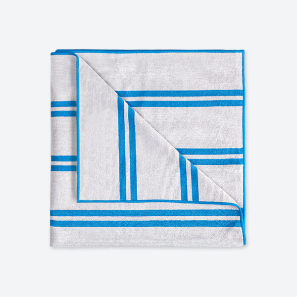 Norwex Bath Towel Graphite Marine Stripes