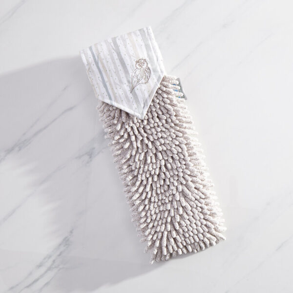 Norwex Chenille Hand Towel - Woodland Reversible Design