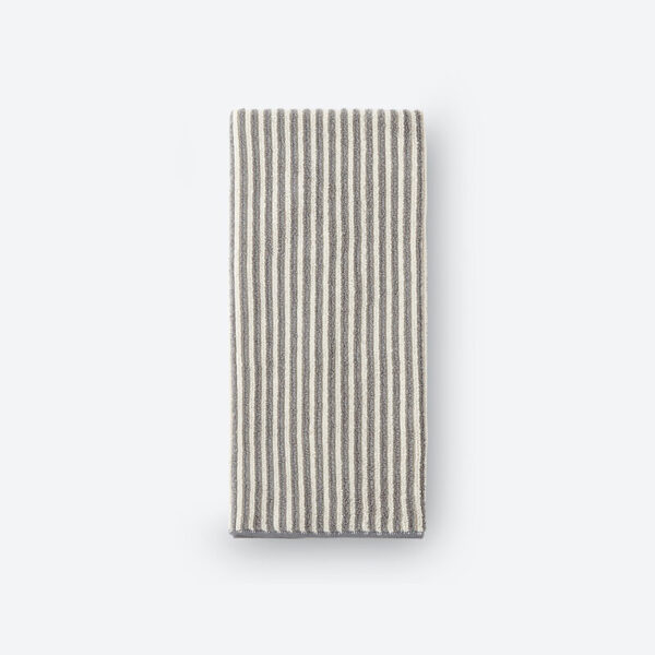 Norwex Hand Towel - Graphite/Vanilla Stripes