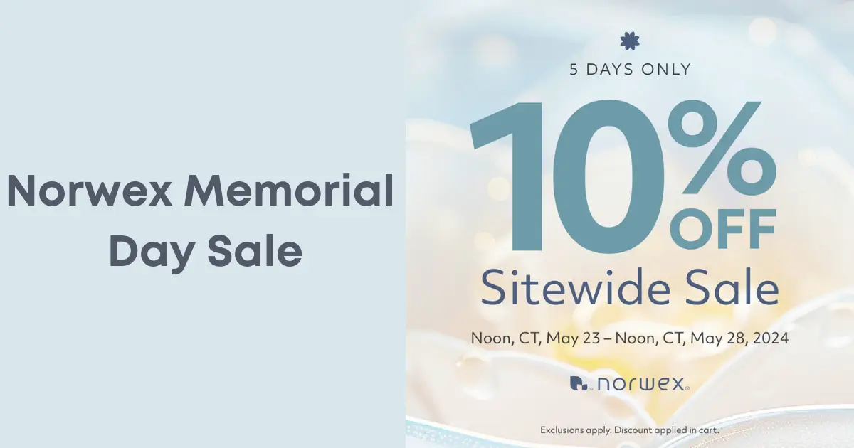 Norwex 5-Day Sitewide Memorial Day Sale | May 23-28, 2024