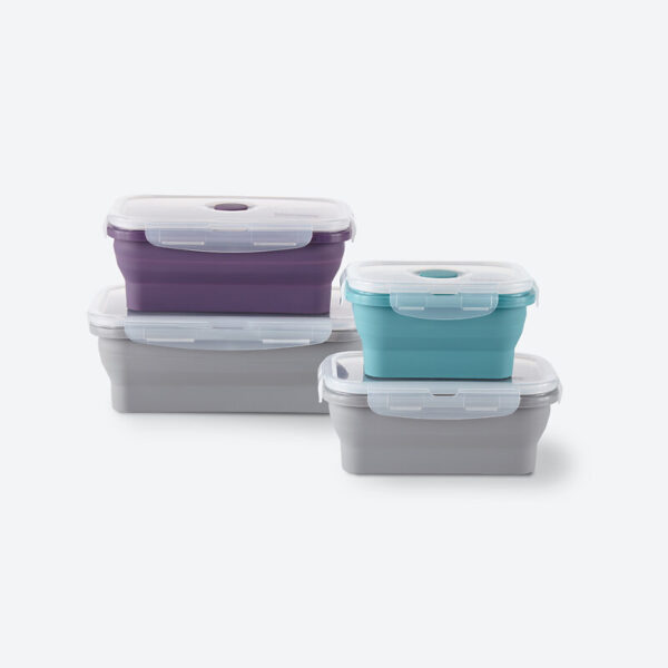 Norwex Silicone Food Storage Containers Set (Set Of 4)