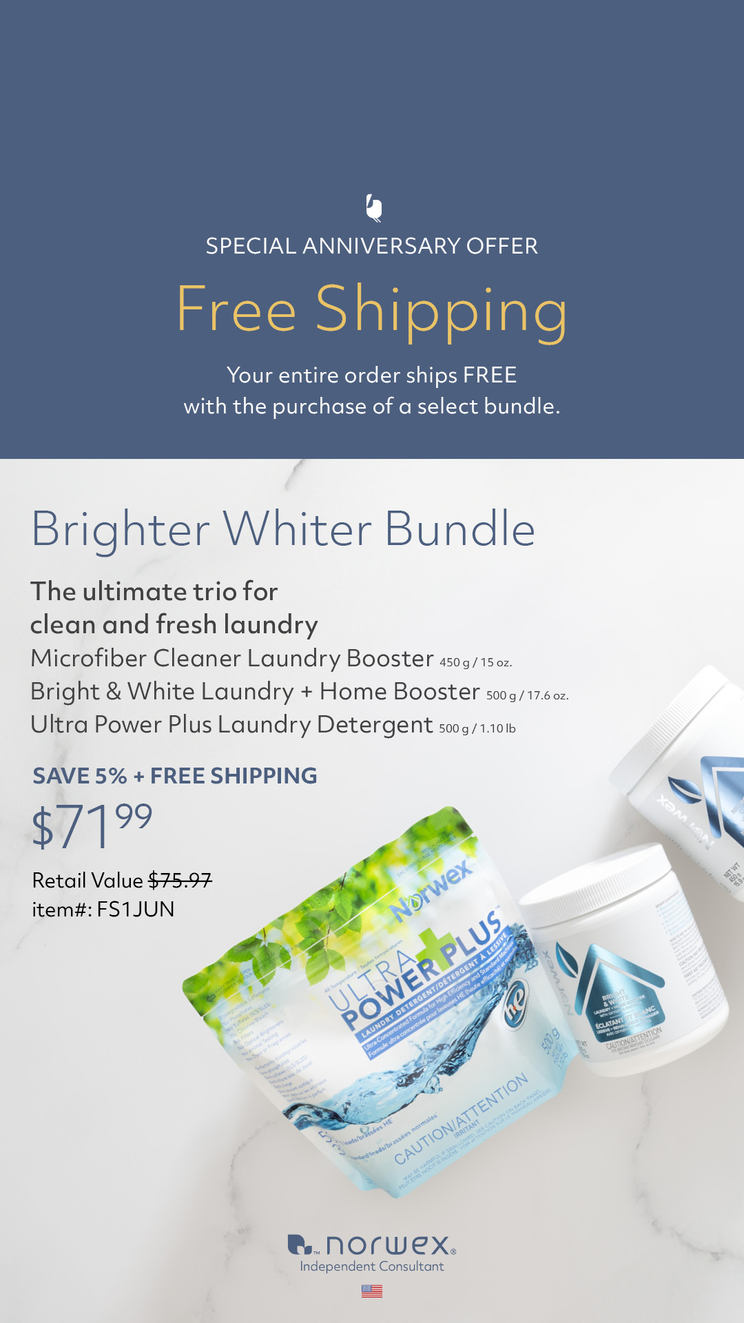 Norwex Free Shipping Offer with purchase | June 20-27, 2024