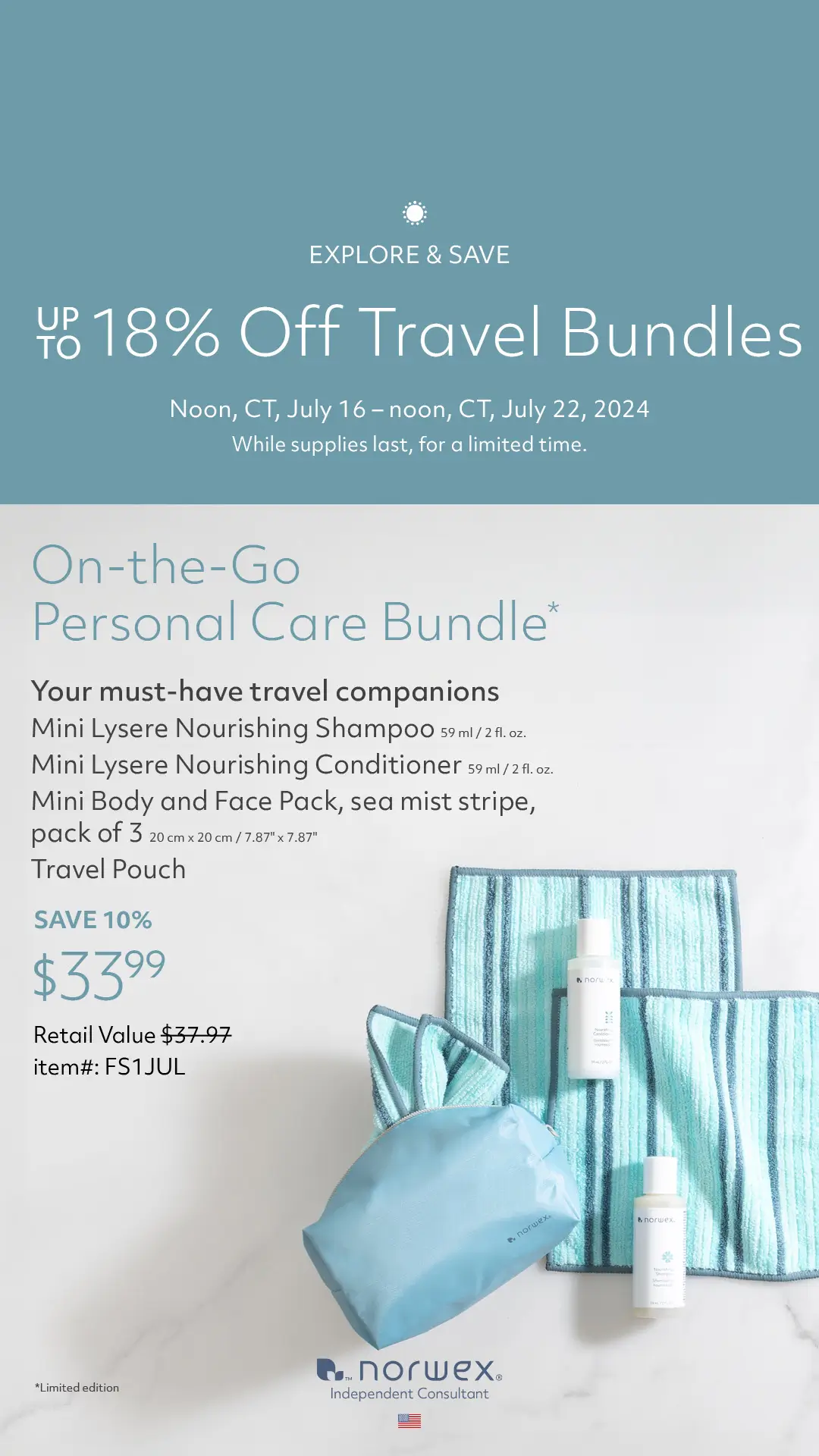 Norwex On the Go Flash Sale | Shop Now through July 22, 2024