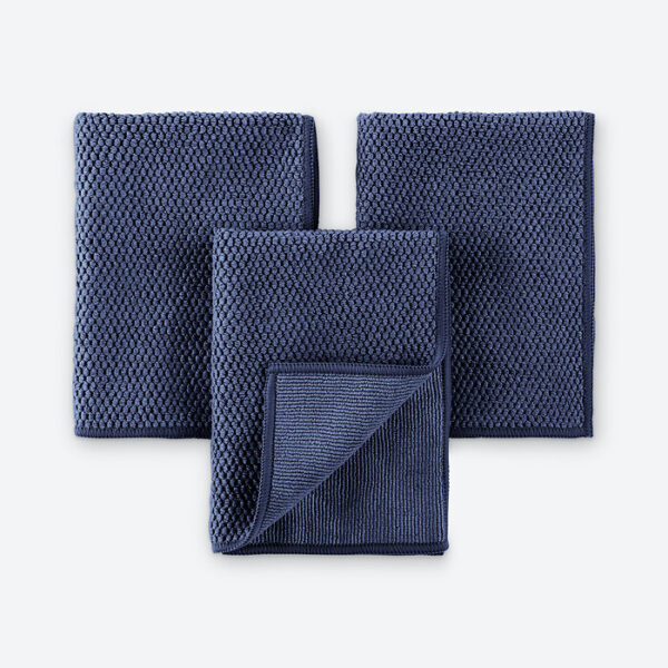 Norwex Diamond Textured Kitchen Cloth Trio - Midnight Blue