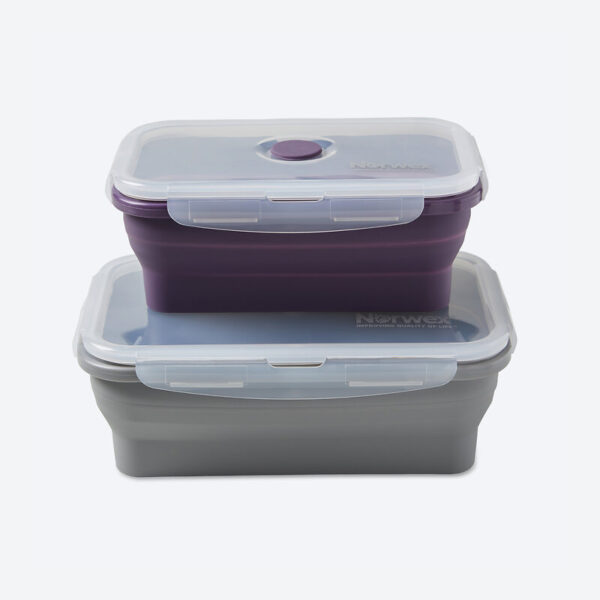 Norwex Silicone Food Storage Containers L/XL (set of 2)